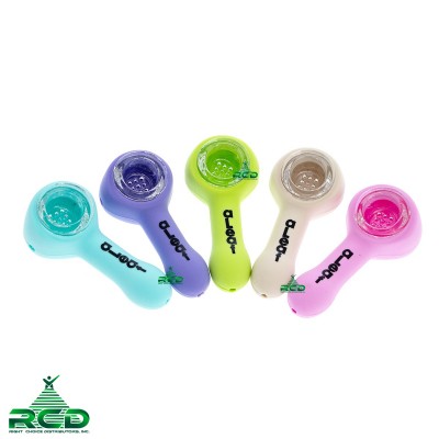 SILICONE HAND PIPE ALEAF SP266 1CT